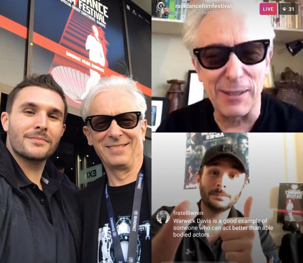 Great LIVE talk on Instagram with Elliot Grove founder of Raindance Film Festival
